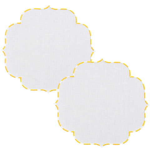 Genoa Stain Resistant Linen Placemat 30x50 cm Green