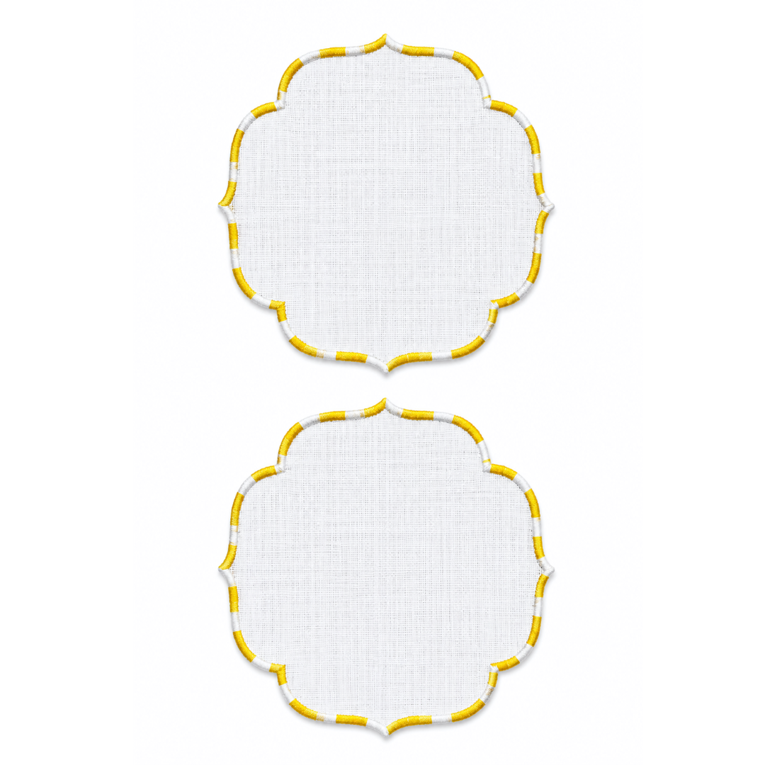Genoa Stain Resistant Linen Placemat 30x50 cm Green