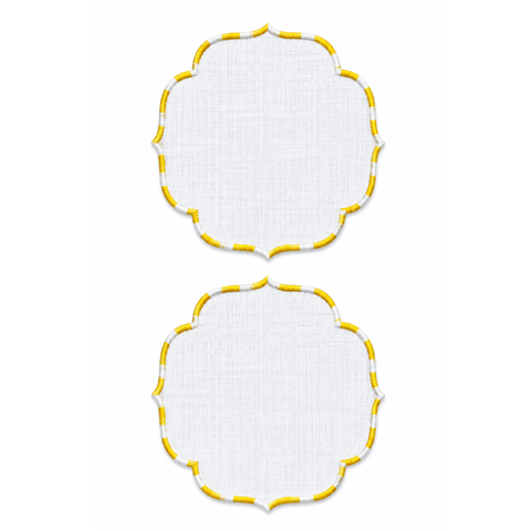 Genoa Stain Resistant Linen Placemat 30x50 cm Green