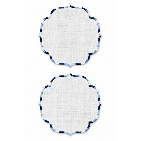 Genoa Stain Resistant Linen Placemat 30x50 cm Green