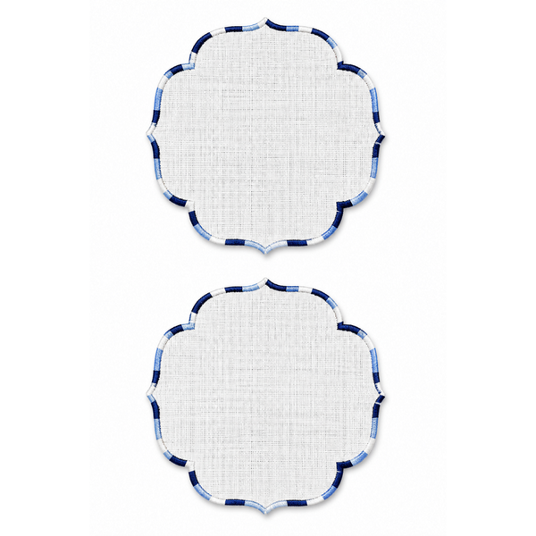 Genoa Stain Resistant Linen Placemat 30x50 cm Green