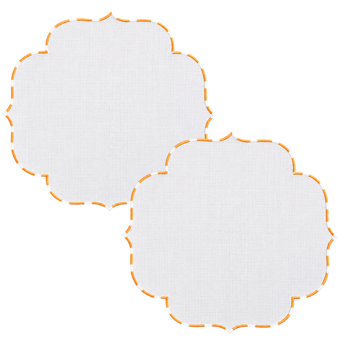 Genoa Stain Resistant Linen Placemat 30x50 cm Green