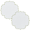 Genoa Stain Resistant Linen Placemat 30x50 cm Green