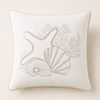Marbella Bird Embroidered 40x40 cm Pillow Cover