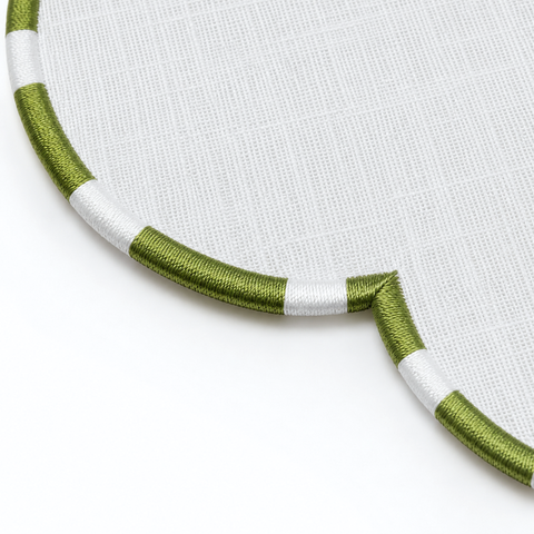 Genoa Stain Resistant Linen Placemat 30x50 cm Green