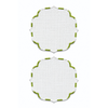 Genoa Stain Resistant Linen Placemat 30x50 cm Green