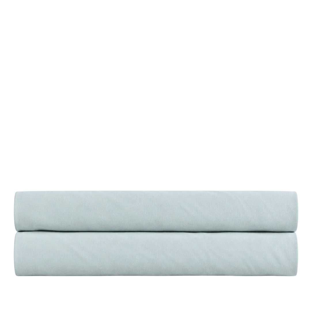 Stella 100% Cotton Ranforce Double Elastic Bed Sheet 160x200 cm Light Blue