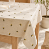 Genoa Woven Linen Stain Resistant Table Cloth White