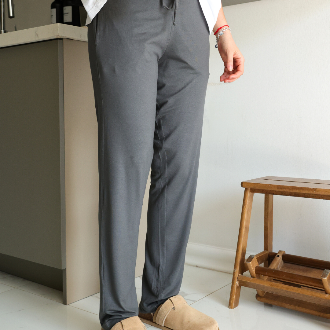 Lotus Bambu Kadın Ev Pantolonu Füme