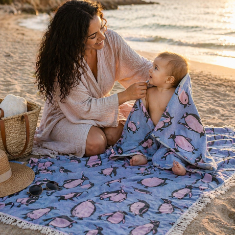 Coral Throw Muslin Cotton Loincloth Red 90x200 cm