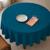 Genoa Woven Linen Stain Resistant Round Table Cloth White