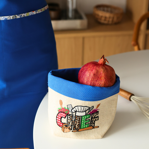 Nature Design Woven Basket Blue