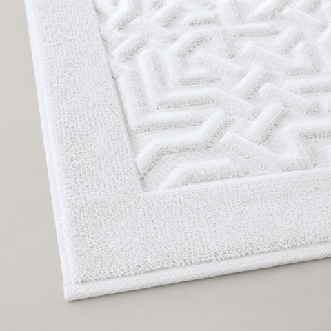 Iona Cotton Bath Mat 80x190 cm White