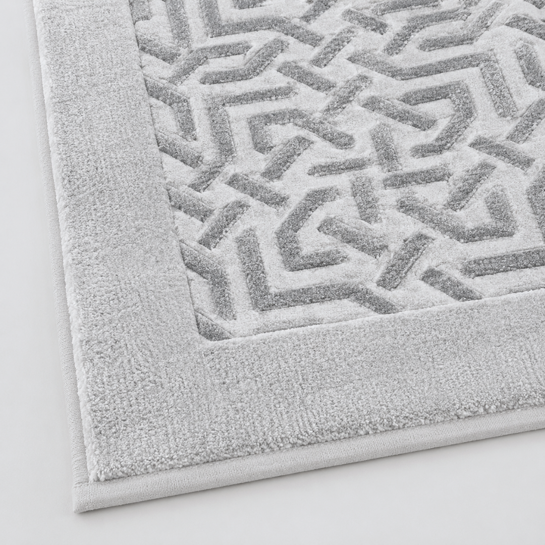 Iona Cotton Bath Mat 80x190 cm White