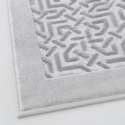 Iona Cotton Bath Mat 80x190 cm White