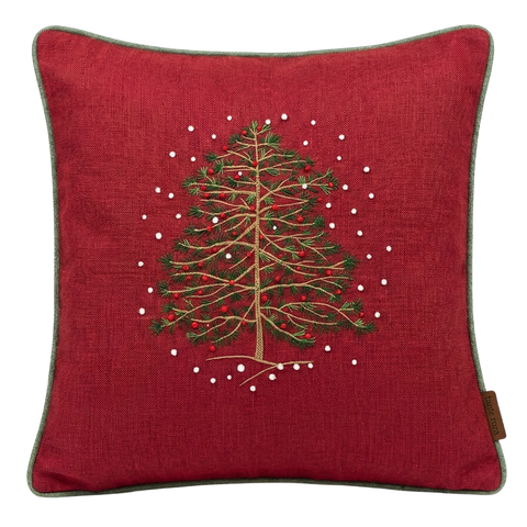 Tartan Plaid Cushion Cover 45x45 cm White