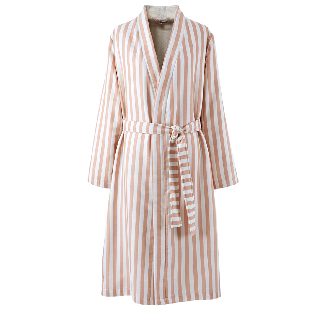 Terra Doubleface Midi Kadın Bornoz/Sabahlık Pudra