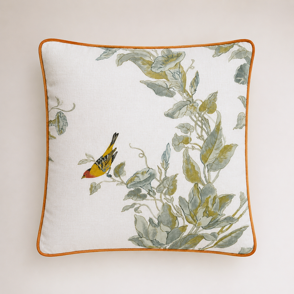 Lunaria Premium Pamuk Saten Kırlent Kılıfı 45x45 cm Mango