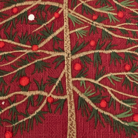 Tartan Plaid Cushion Cover 45x45 cm White