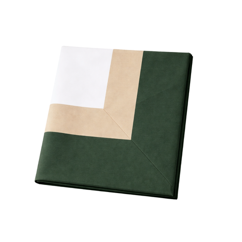 Genoa Woven Linen Stain Resistant Table Cloth White