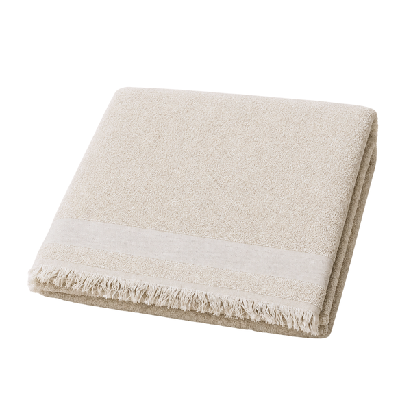 Stripe Throw Cotton Loincloth Smoked-White 100x170 cm