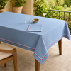 Genoa Woven Linen Stain Resistant Round Table Cloth White