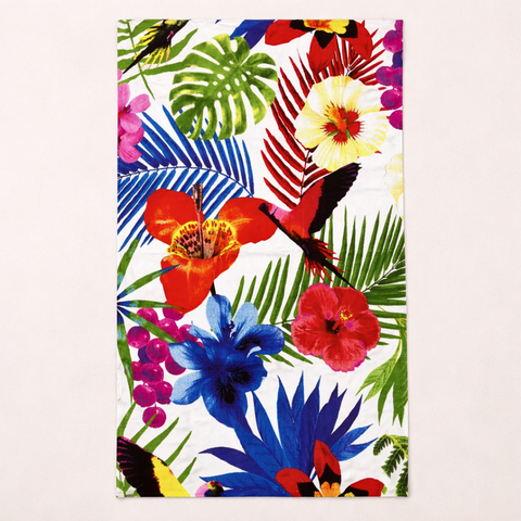 Begonia Cotton Beach Towel