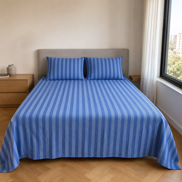 Navy %100 Pamuk Çift Kişilik Nevresim Takımı 200x220 cm Lacivert