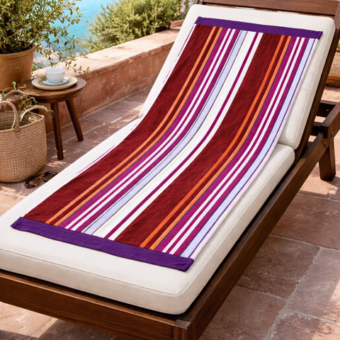 Colorful Striped Beach Towel