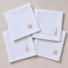 Shell Embroidered Linen Napkin Set (4 Pack)
