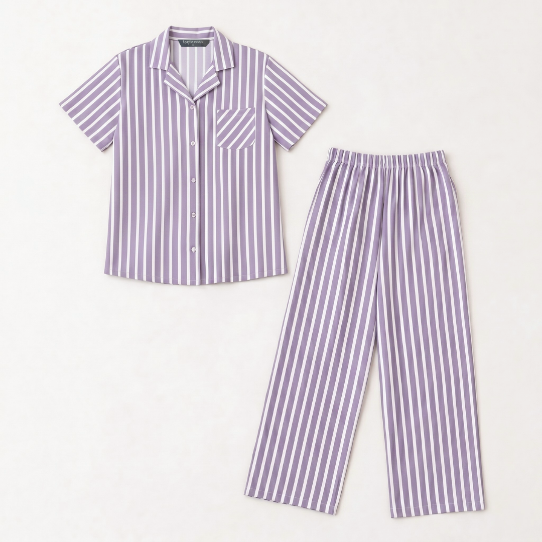 Edan Pamuk Kadın Pijama Takımı Lila