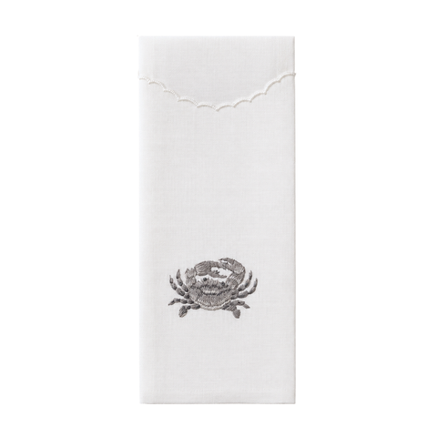 Crab Nakışlı Pamuk Kaşıklık (2'li Set)