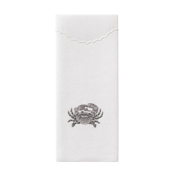 Crab Nakışlı Pamuk Kaşıklık (2'li Set)