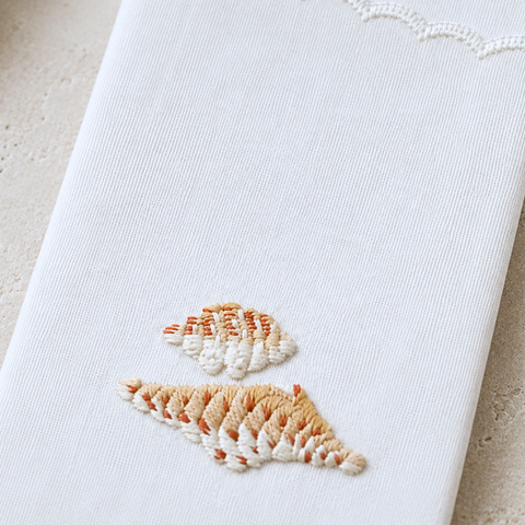 Oyster Nakışlı Pamuk Kaşıklık (2'li Set)