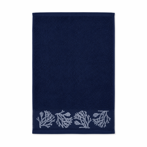 Fish Cotton Face Towel 50x90 cm Blue