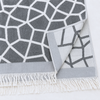 Stripe Throw Cotton Loincloth Smoked-White 100x170 cm