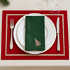 Genoa Woven Linen Stain Resistant Napkin Gray (Pack of 2)