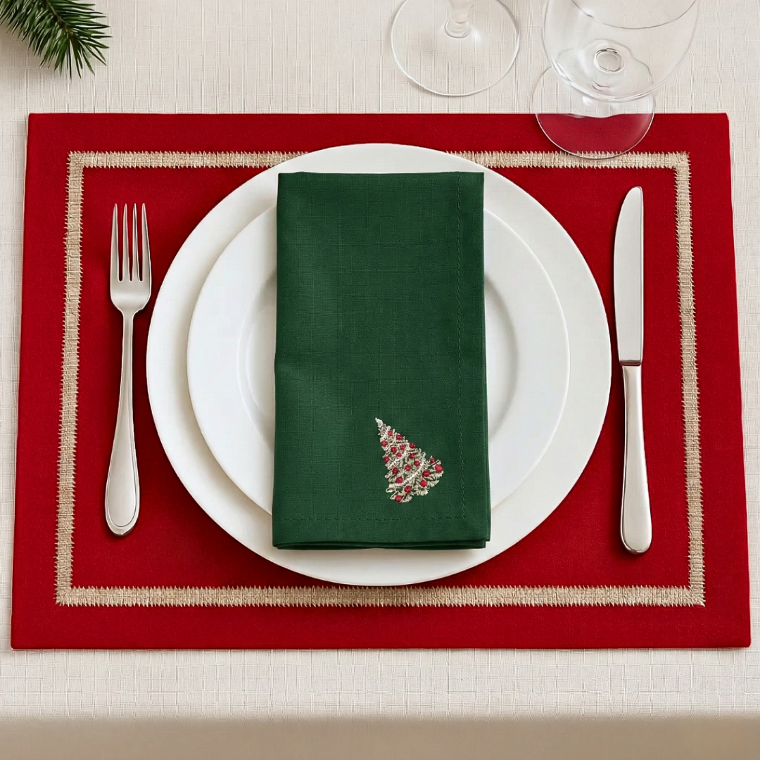 Genoa Woven Linen Stain Resistant Napkin Gray (Pack of 2)