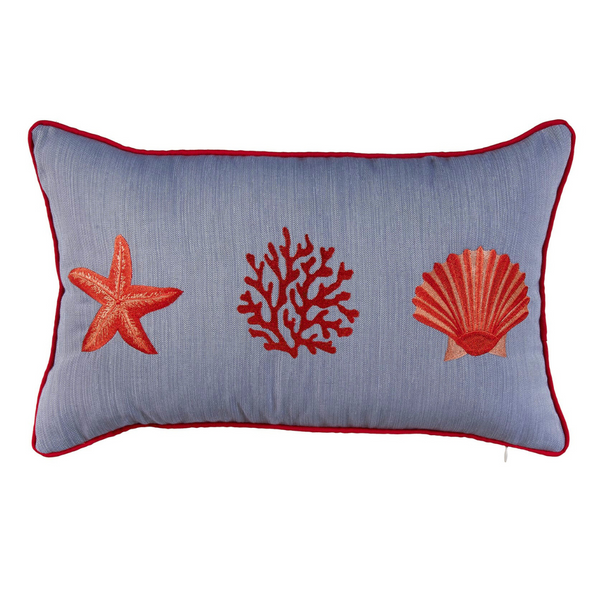 Coral Star Kırlent Kılıfı 30x50 cm Füme