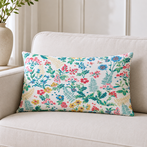 Summer Garden Throw Pillow Cover 45x45 cm
