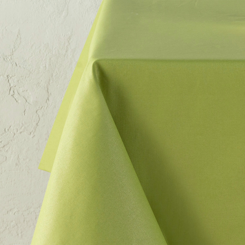 Genoa Woven Linen Stain Resistant Table Linen Light Green