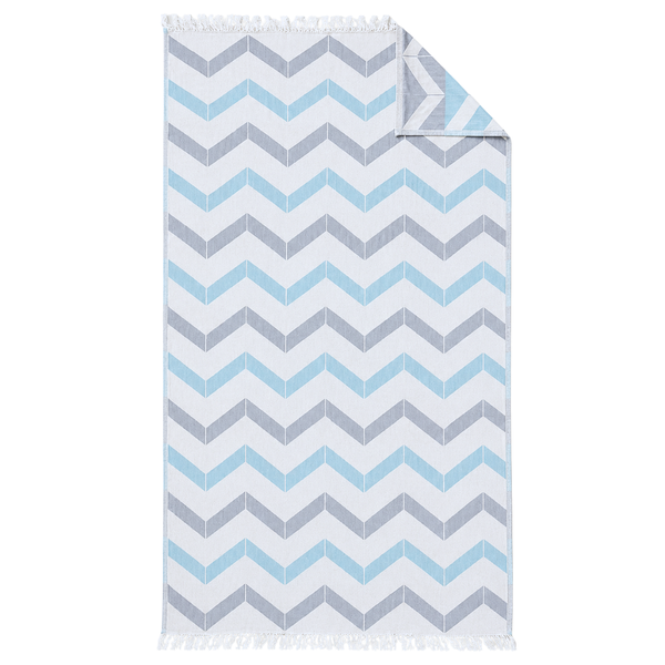 Stripe Throw Cotton Loincloth Smoked-White 100x170 cm