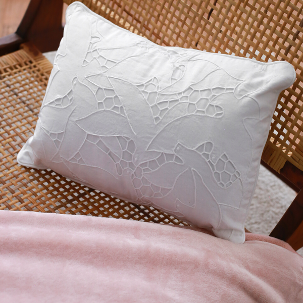 Marbella Hole Embroidered 30x40 cm Pillow Cover