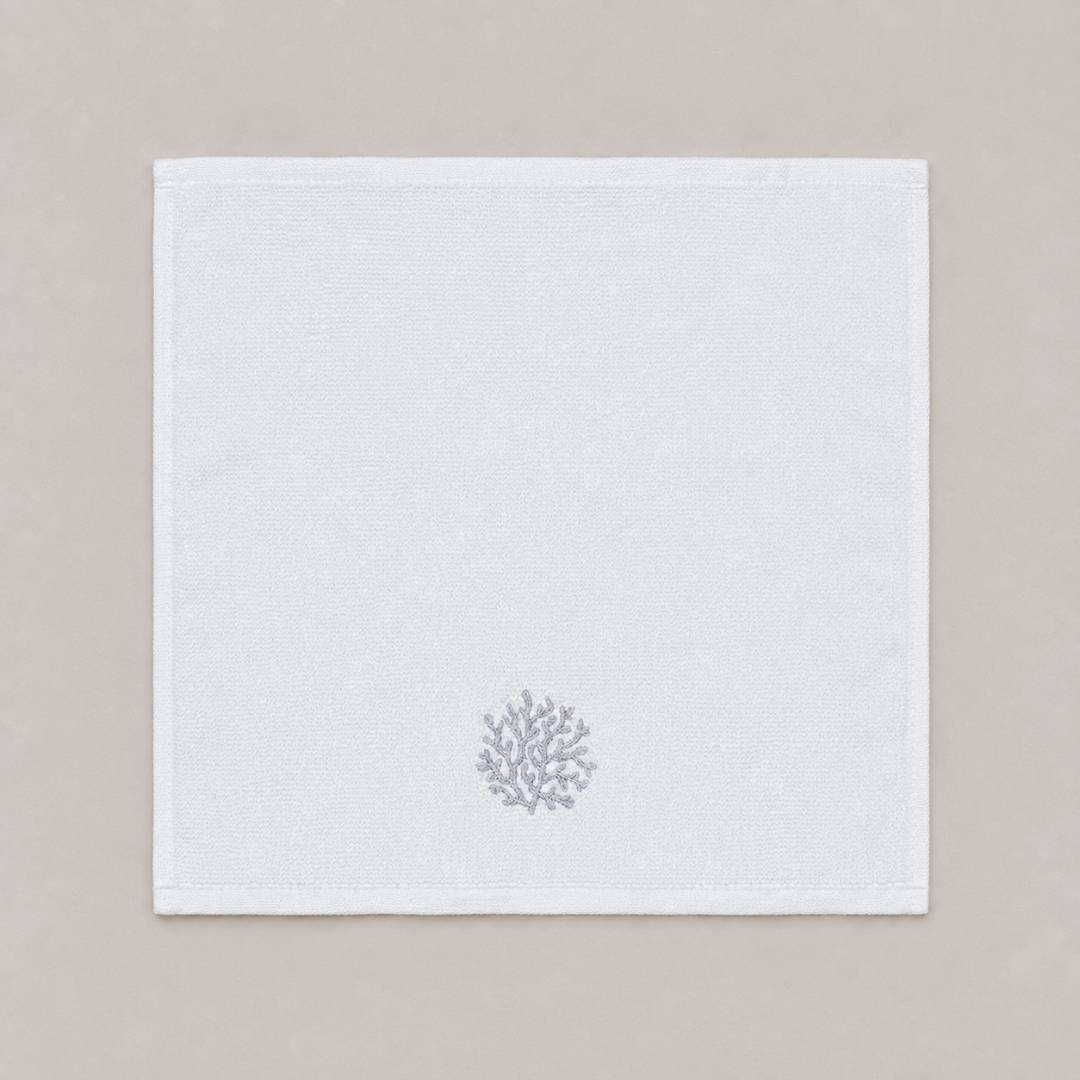 Leaf 100% Cotton Hand Towel 30x30 cm Powder