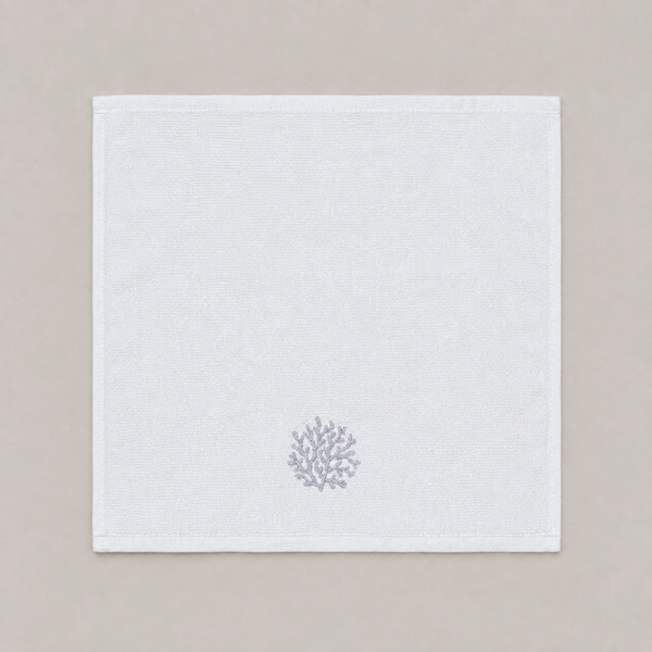 Leaf 100% Cotton Hand Towel 30x30 cm Powder