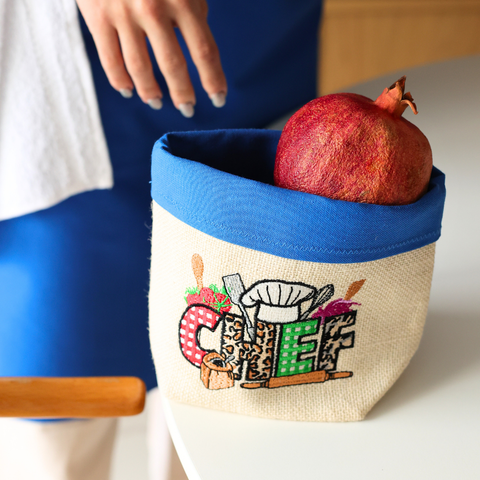 Nature Design Woven Basket Blue