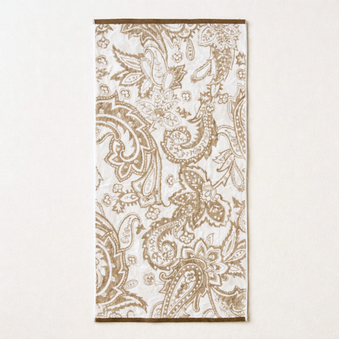 Antibes 2 Pcs 100% Cotton Towel Set Cream