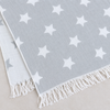 Stripe Throw Cotton Loincloth Smoked-White 100x170 cm