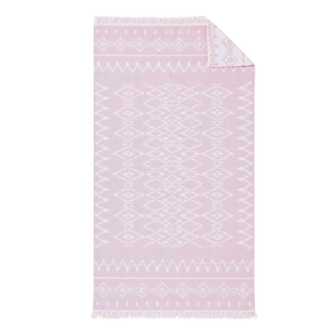 Mendy Throw Cotton Loincloth Yellow-White 100x170 cm