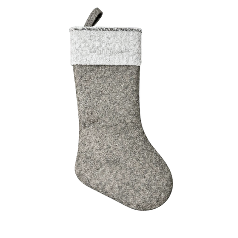 Santa Dekoratif Yılbaşı Çorabı Gri